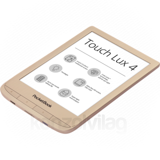 POCKETBOOK e-Reader PB627 LUX4 Gold case (6"E Ink Carta, Cpu: 1GHz,512MB,8GB,1500mAh, wifi,mSD) Tablet