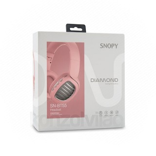 Rampage headset Wireless SN-BT55 (Bluetooth v5.0, sound control, micro-SD slot, pink) Mobile