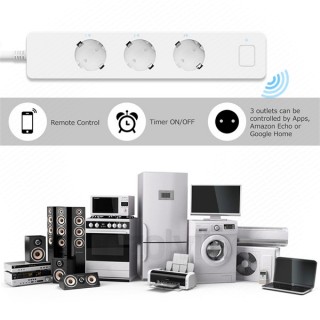 Woox Smart Home Smart Distributor - R4056 (3*110-240V AC, 2x USB, overcurrent sensor, overvoltage protection) Dom