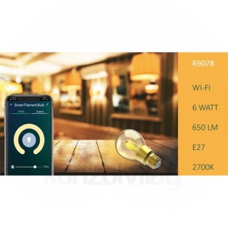 Woox Smart Home Smart bulb - R9078 (E27, 6W, 650 Lumen, 2700K, Wi-Fi, ) Dom