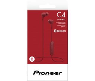 Pioneer SE-C4BT-R in-Ear Bluetooth Headset Red Mobile