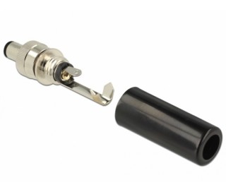 Delock DC connector male with plug size 5.5 x 2.1 mm and length 9.5 mm Dom