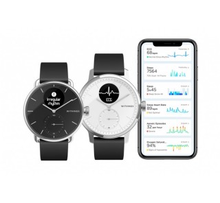 Withings Scanwatch smart watch 38mm, Black Mobile