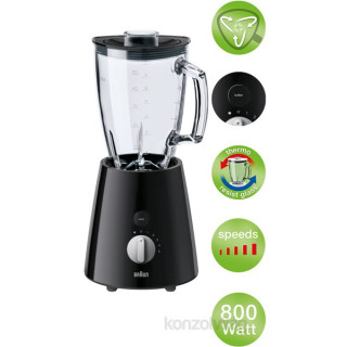 Braun JB 3060 black glass blender Dom