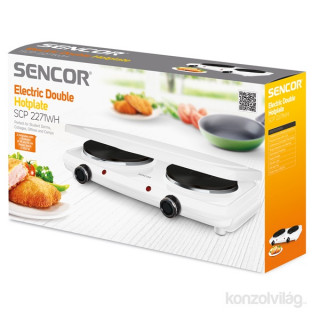 Sencor SCP 2271WH white double electric hot plate Dom