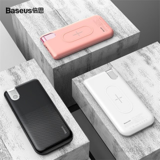 Baseus Thin 10000mAh Wireless White powerbank Mobile