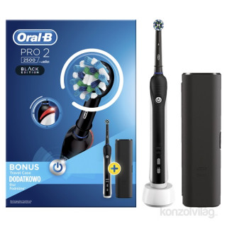 Oral-B PRO 2 2500 black Cross Action electric toothbrush with head Dom