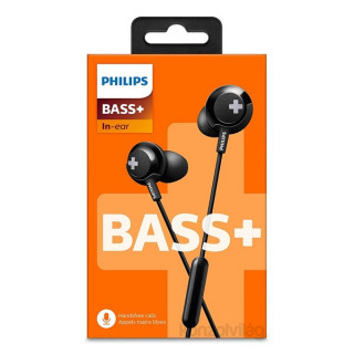 Philips SHE4305BK Bass+ Black microphone earphone Mobile