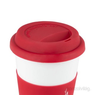 Bialetti "Coffe to go" 400 ml red porcelain portable coffee mug Dom