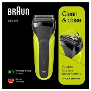 BRAUN 300s/black - yellow /razor Dom