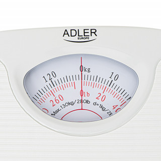 ADLER AD8151W Mechanical Bathroom Scale, white Dom