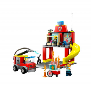 LEGO City Vatrogasna postaja i vatrogasni kamion (60375) Igračka