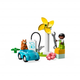 LEGO DUPLO Vjetroturbina i električni automobil (10985) Igračka