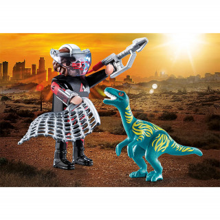 Playmobil DuoPack Velociraptor vs poacher (70693) Igračka