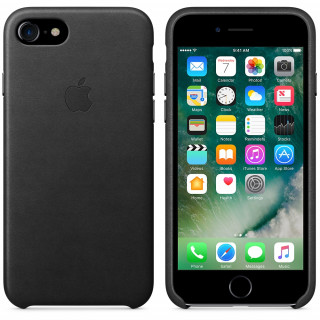 Apple IPhone Black leather case Mobile