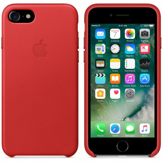 Apple IPhone Red leather case Mobile