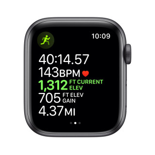 Apple Watch Series GPS, 44mm Space Grey aluminum Case with Black Sport Band S/M M/L Mobile