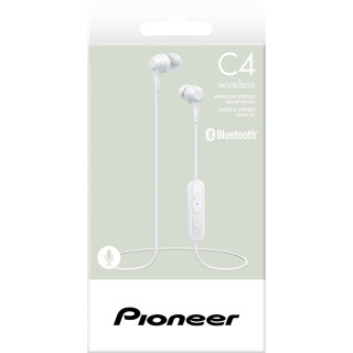 Pioneer SE-C4BT-W in-Ear Bluetooth Headset White Mobile