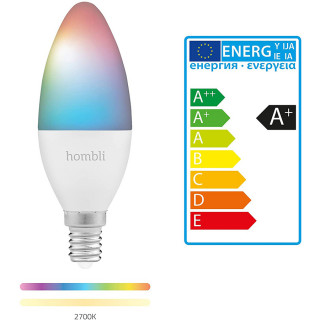 Hombli Smart Bulb E14 RGB + WW Dom