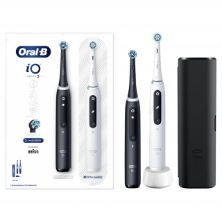 Oral-B iO Series 5 2-piece matte black+white electric toothbrush set Dom