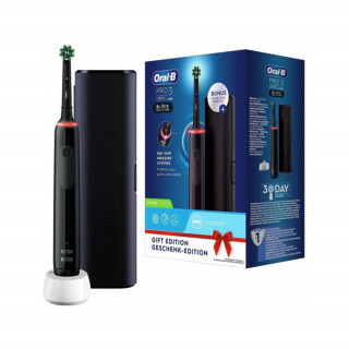 Oral-B Pro 3 3500 black electric toothbrush + travel case Dom