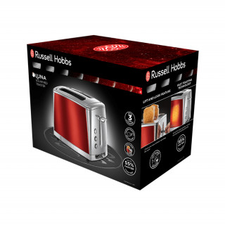 Russell Hobbs 23220-56/RH Luna Red Toaster Dom