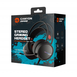 Canyon GH-8A Interceptor Gaming slušalice crno-narančaste (CND-SGHS8A) PC