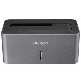 Priključna stanica za HDD Everest - HD3-530 (2,5&quot;/3,5&quot; HDD USB-A 3.0, maks.: 8TB, siva) PC