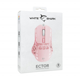 WHITE SHARK ECTOR-P WS GM-5016P gaming miš 7D / 12.200 dpi pink RGB PIXART PMW3327 PC