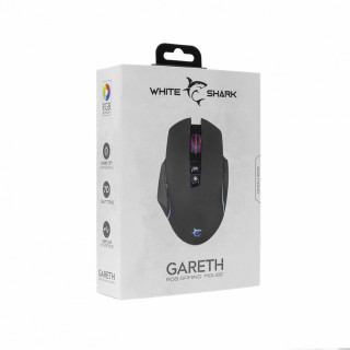 WHITE SHARK GARETH gaming miš, crni PC