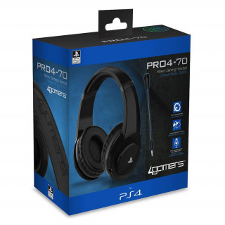 4Gamers PRO4-70 Stereo žičane slušalice za igranje - crne PS5