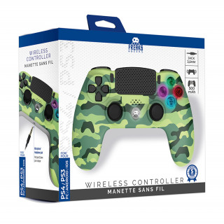 Freaks and Geeks - PS4 bežični LED kontroler - Green Camo (140142d) PS4