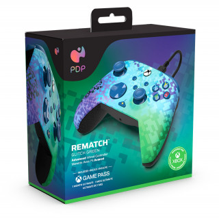 PDP Officially Licensed Rematch Kontroller - Glitch Green (Xbox One/Xbox Series X/S) Xbox Series