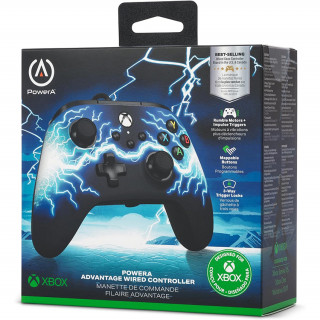 PowerA Advantage Xbox Series X|S, Xbox One, PC žičani kontroler (Arc Lightning) Xbox Series