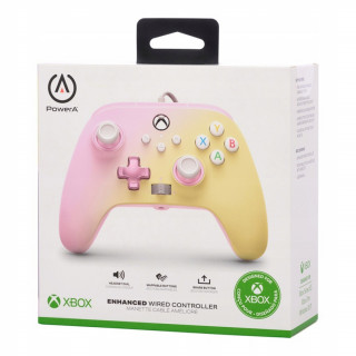 PowerA Xbox Series X|S, Xbox One, PC žičani kontroler (Pink-Lemonade) Xbox Series